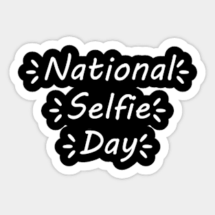 selfie day Sticker